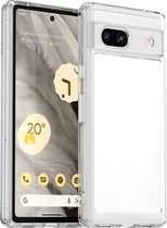 Mobigear Doorzichtig Hoesje geschikt voor Google Pixel 7a Telefoonhoesje Hardcase | Mobigear Crystal Backcover | Doorzichtig Telefoonhoesje Pixel 7a | Pixel 7a Case | Back Cover - Transparant