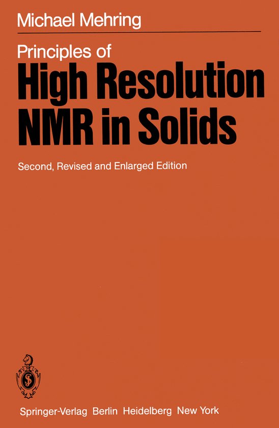 Principles of High Resolution Nmr in Solids - cover
