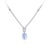Gisser Jewels - Collier - Zilver - Zirconia - 42+5 cm