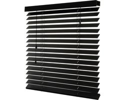 Dutchblinds® Bamboe Jaloezieën - 50mm - Zwart - 260 x 175 cm - Breedtematen van 40 t/m 300 cm
