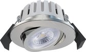 Ledvion LED Inbouwspot, RVS, 5W, IP65, CCT, COB, Ø75mm, Dimbaar, Badkamer Inbouwspot, Plafond Inbouwspot, Dimbare LED Lamp, 5 Jaar Garantie