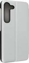 Clear View Geschikt voor Samsung Galaxy S23 Hoes Spiegelklep Video Support zilver