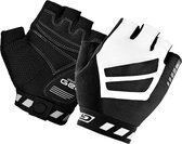 GripGrab - WorldCup Padded Korte Vinger Zomer Fietshandschoenen - Zwart/Wit - Unisex - Maat S