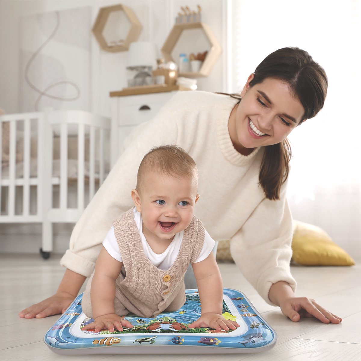 Spoused Waterspeelmat - Watermat - Speelmat baby - Speelkleed baby - Tummy Time - Luxe Geschenkdoos — afbeelding 5