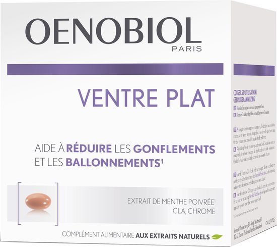 Foto: Oenobiol platte buik 60 capsules afslanken vermageren voedingssupplement