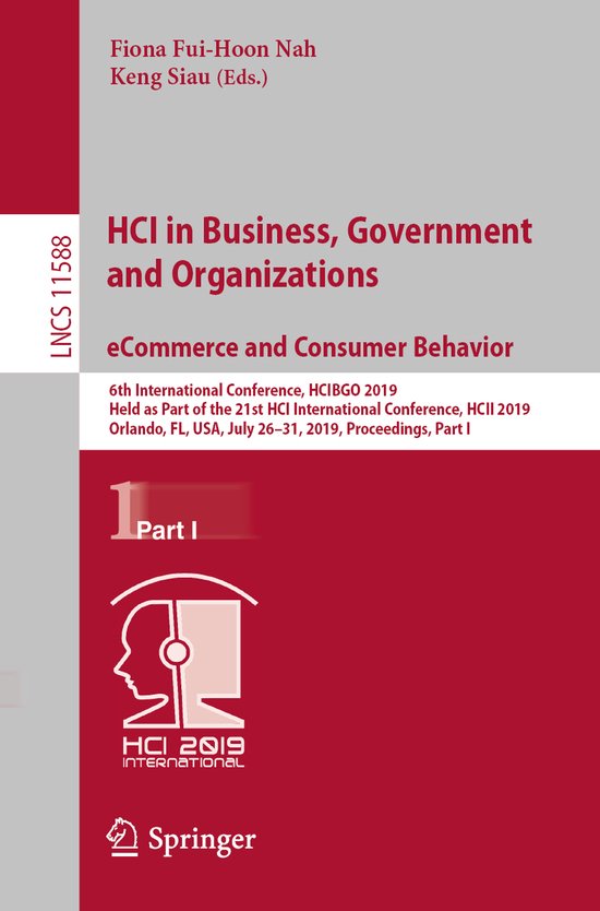Lecture Notes in Computer Science11588- HCI in Business, Gov ... - cover