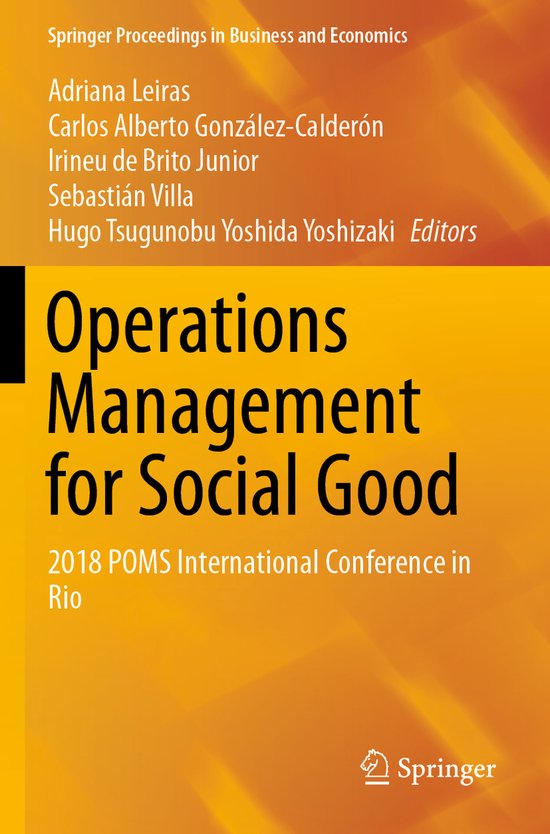 Operations Management for Social Good - cover