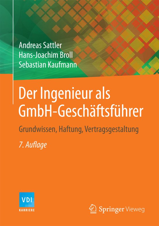 Der Ingenieur als GmbH-Geschäftsführer - cover