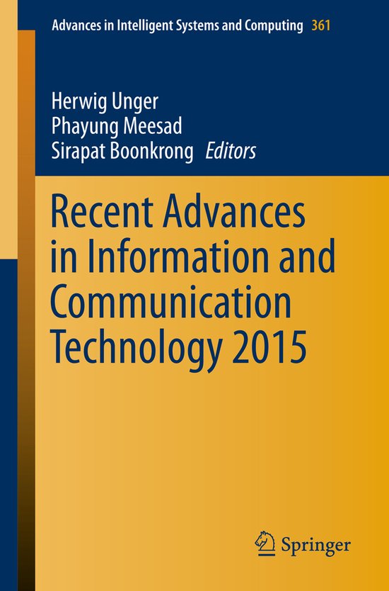 Recent Advances in Information and Communication Technology  ... - cover