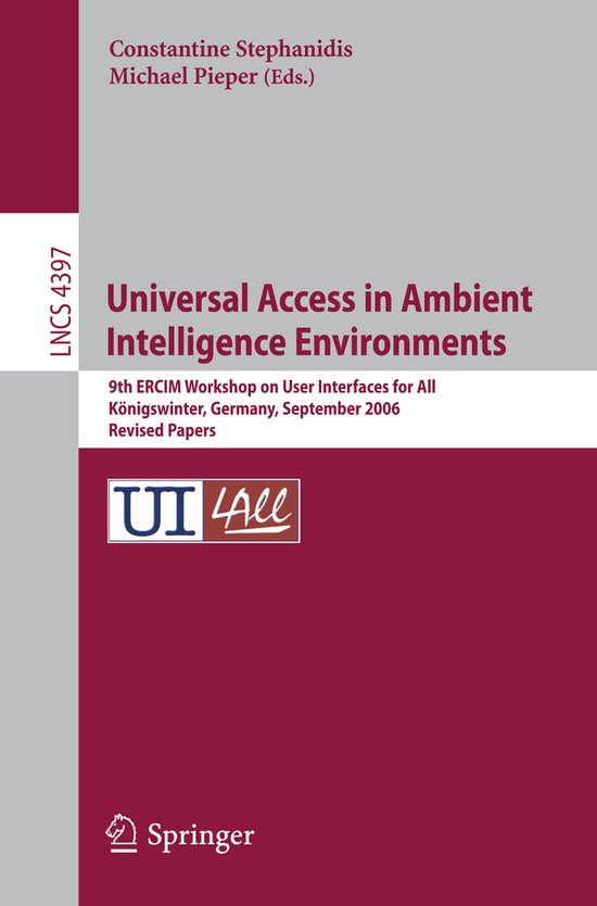 Universal Access In Ambient Intelligence - cover