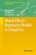 Quantitative Methods in the Humanities and Social Sciences- Mixed-Effects Regression Models in Linguistics