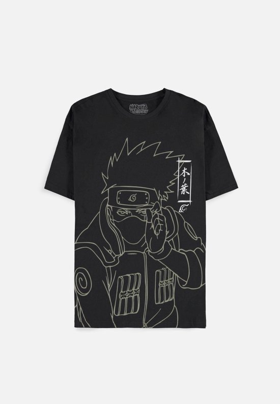 Foto: Naruto shippuden kakashi line art men s short sleeved t shirt black s