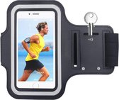 Geschikt voor iPhone SE 2020/ 2022 Hoesje - Sportband case Sport Armband Hardloopband Cover Zwart