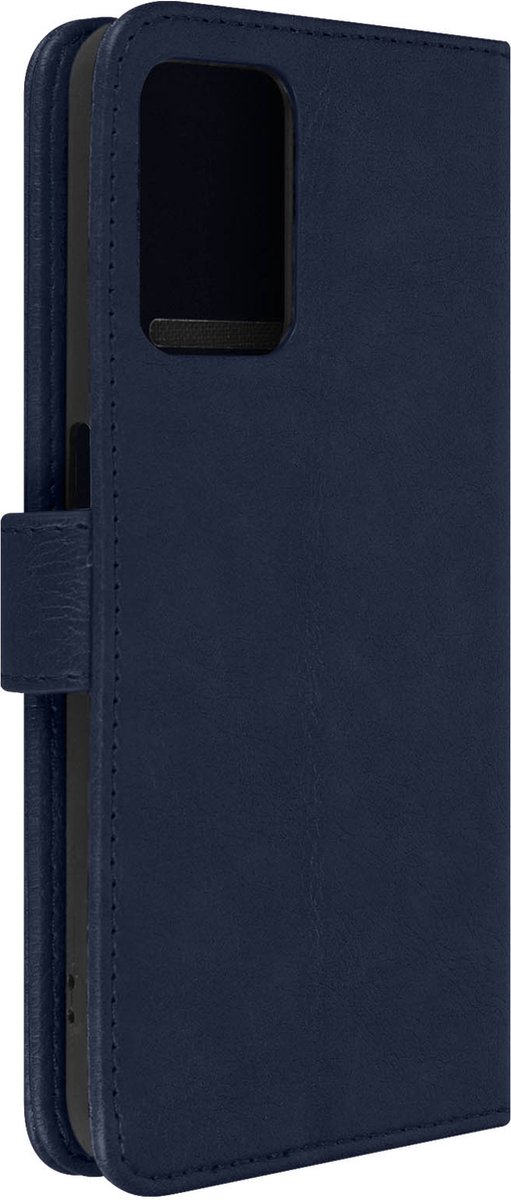 Geschikt voor Realme 9i/ Oppo A76/A96 Bookcover Video Support Functie blauw