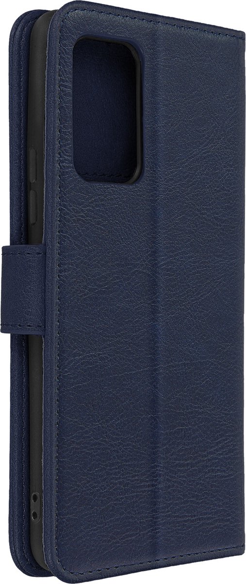 Geschikt voor Samsung Galaxy A53 5G Bookcover Video Support Functie Donker blauw