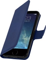 Hoes Geschikt voor Apple iPhone 5/5S/SE 2017 Portefeuille Volledige Bescherming – Blauw