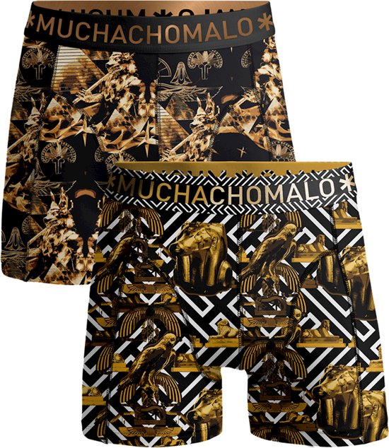Muchachomalo-Lot de 2 boxers garçon-Ceinture souple-Coton élastique - Taille 158/164
