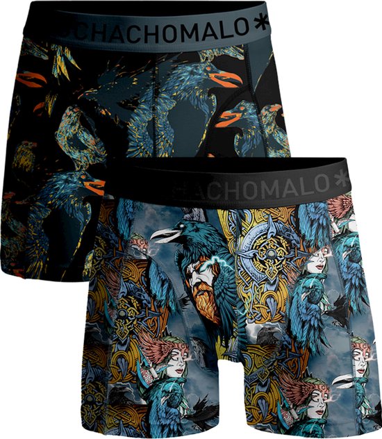 Muchachomalo-Lot de 2 boxers garçon-Ceinture souple-Coton élastique - Taille 158/164