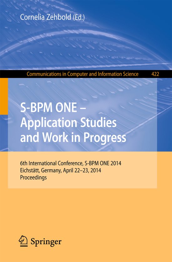 S BPM ONE Application Studies and Work in Progress - cover