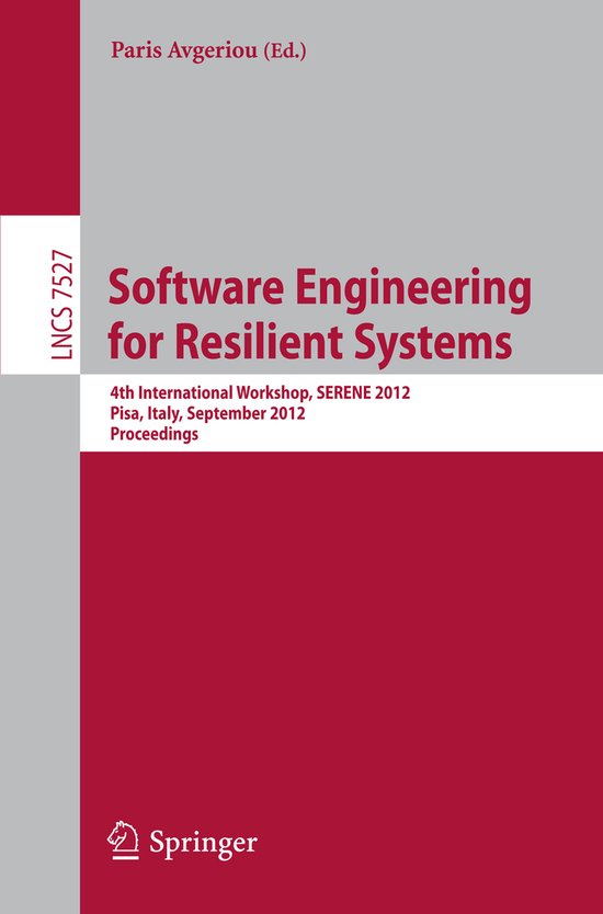 Software Engineering for Resilient Systems - cover