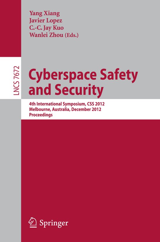 Cyberspace Safety and Security - cover