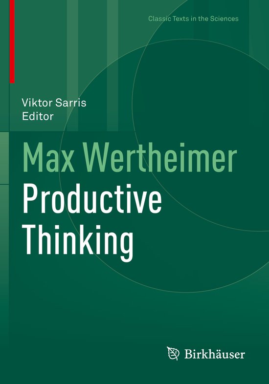 Max Wertheimer Productive Thinking - cover