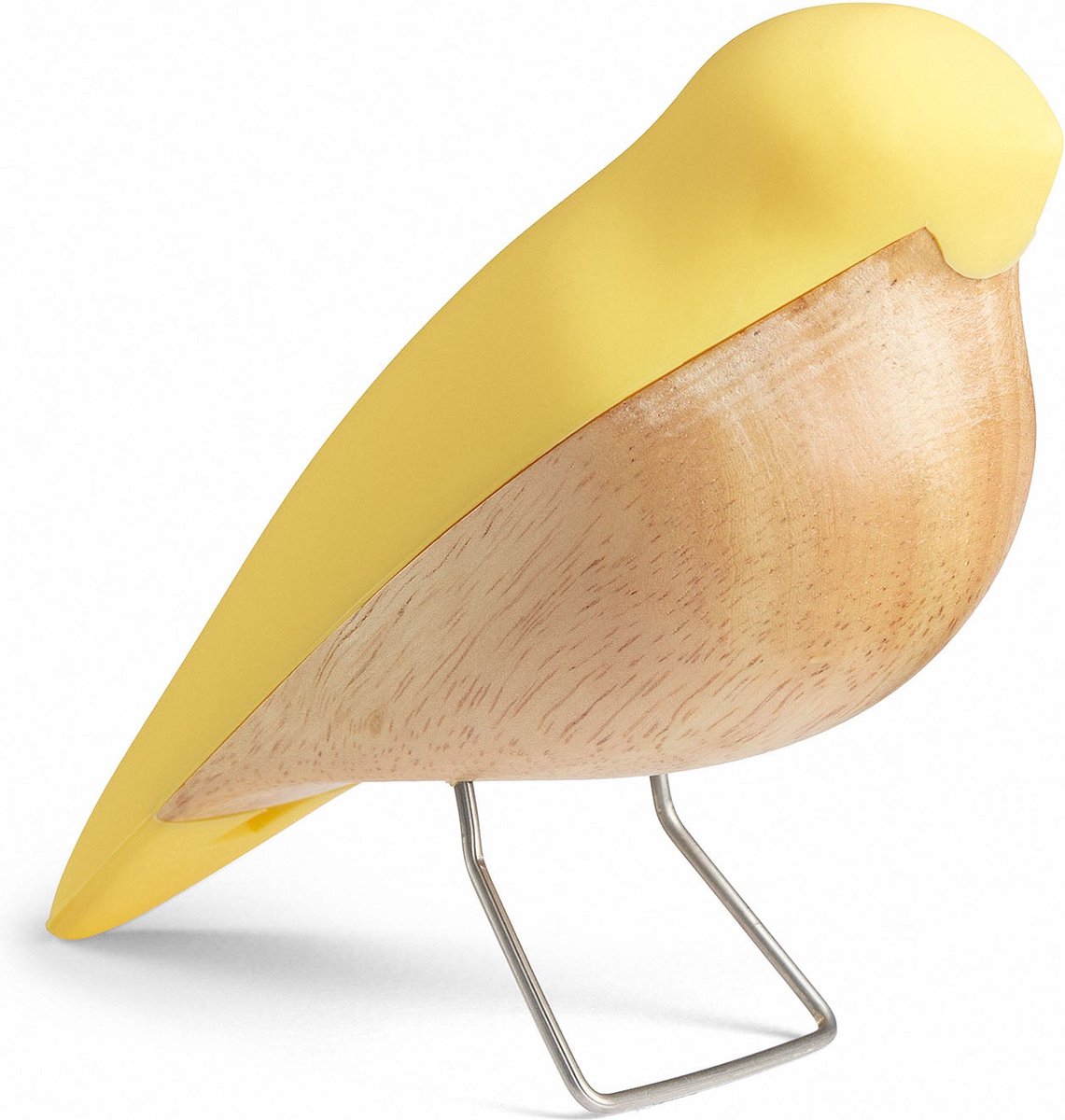 Design Copenhagen - Beeld - Vogel - The Nightingale - Sunglow - Geel - Nachtegaal - Woondecoratie - Woonaccessoire - Deens Design - Duurzaam - 14x6x11cm