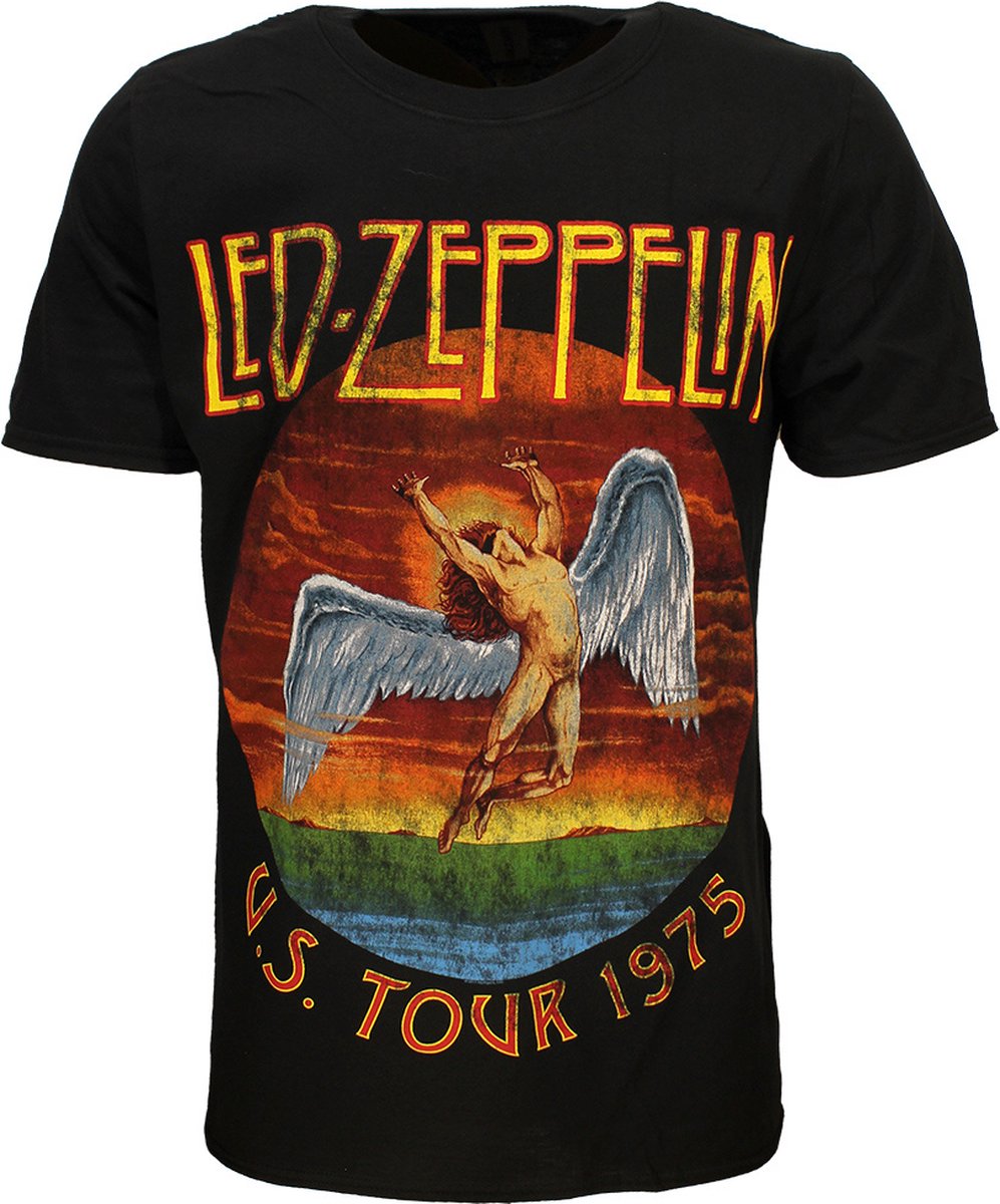 Led Zeppelin USA Tour 1975 T-Shirt - Officiële Merchandise - S