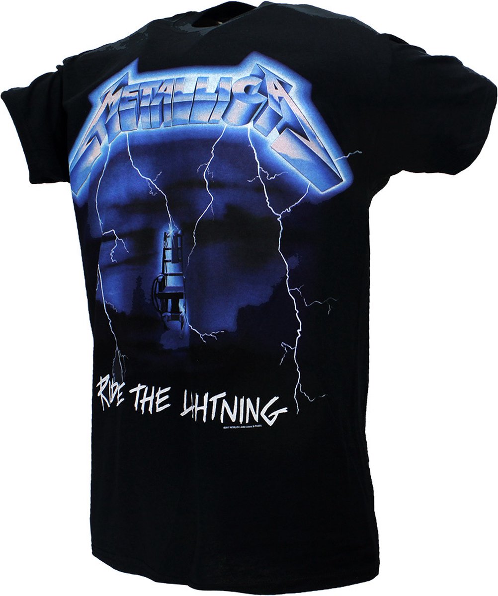 Metallica Ride The Lightning Tracklist TShirt Officiële Merchandise