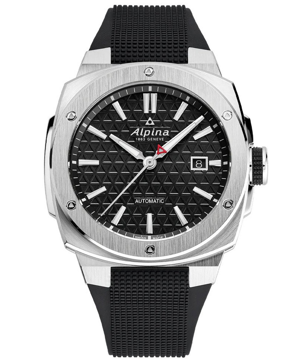 Alpina Alpiner Extreme Automatic AL-525B4AE6 Horloge - Rubber - Zwart - Ø 43 mm