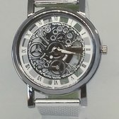 Skeleton Quartz horloge dw 4032 sir zilverkleurig