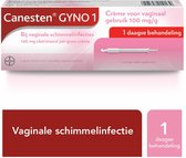 Canesten Gyno Crème 5g | 1-daagse Behandeling van Vaginale Schimmel | Verlicht Jeuk en Branderig Gevoel | Bevat 10% Clotrimazol | Eénmalige Applicatie voor Snelle Verlichting