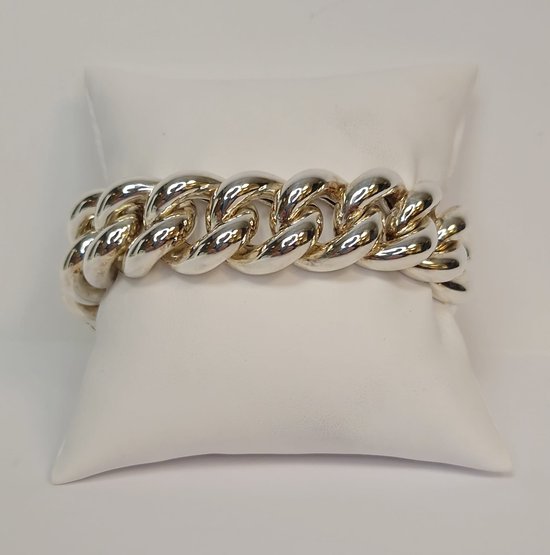 Zilveren armband - gourmet – 925dz – 20cm – uitverkoop juwelier Verlinden St. Hubert van €576,= voor €399,=