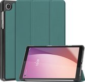 Case2go - Tablet Hoes geschikt voor Lenovo Tab M8 4th Gen (8 Inch) - Tri-Fold Book Case - Groen