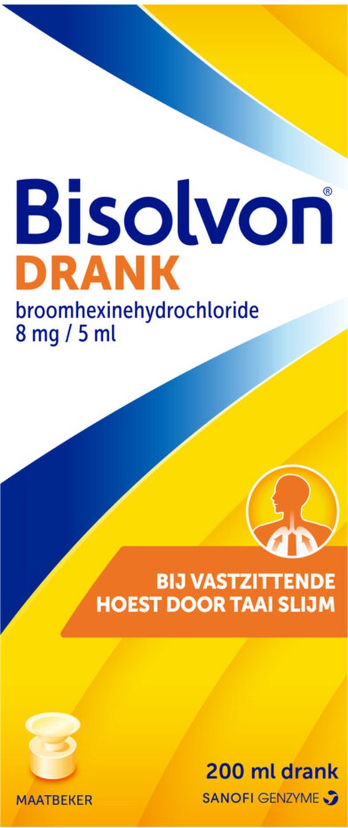 Bisolvon Drank Vastzittende Hoest - 1 x 200 ml - Bisolvon