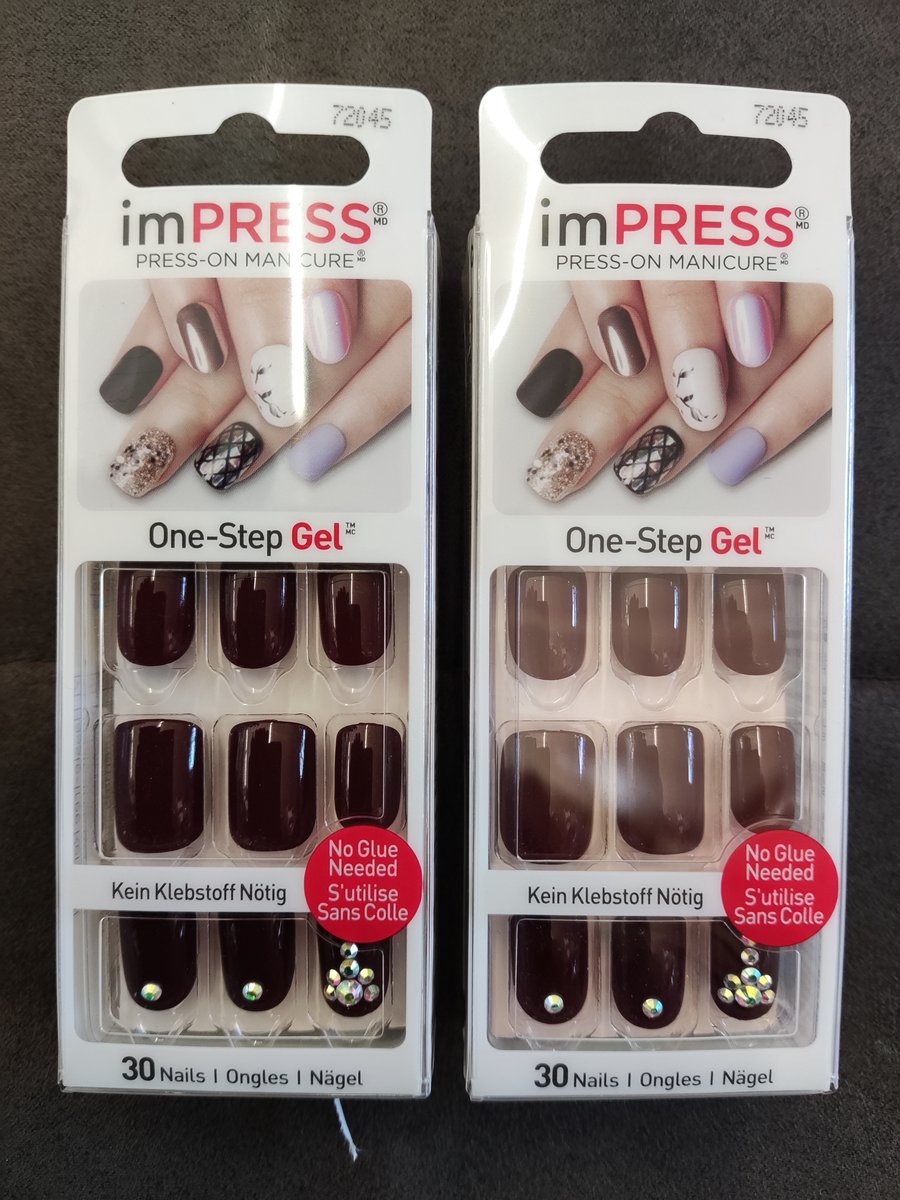 2x Kiss imPRESS Press-on Manicure Head Honcha- Kunstnagels - Nagels - Press on nails - Plaknagels - Nepnagels - 30 stuks - Beste Kwaliteit