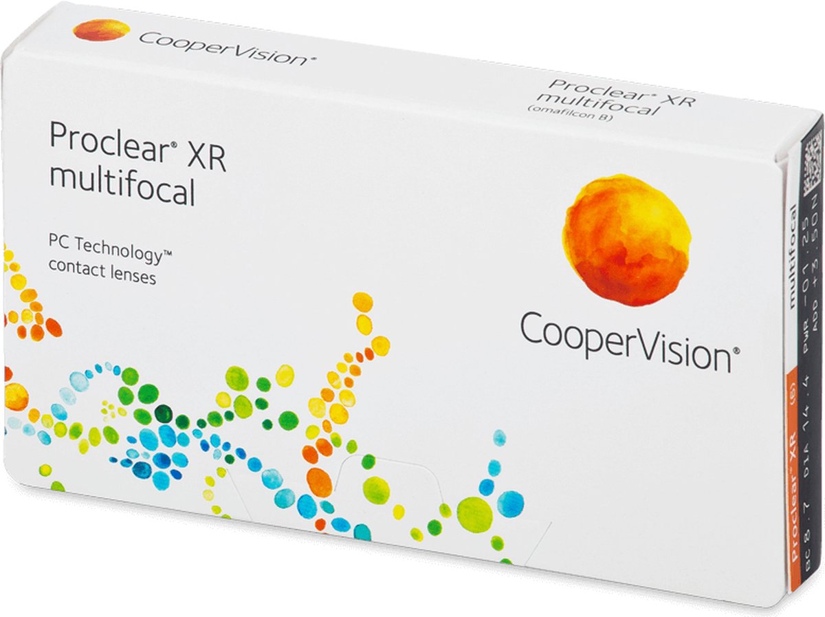 Proclear Multifocal XR (6 lenzen) Sterkte: -11.00, BC: 8.70, DIA: 14.40, ADD sterkte: +1.50 N
