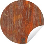 Tuincirkel Rood - Oranje - Blauw - 120x120 cm - Ronde Tuinposter - Buiten XXL / Groot formaat!
