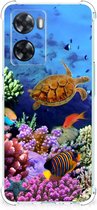 Silicone Back Cover OPPO A57 | A57s | A77 4G Smartphone hoesje met doorzichtige rand Vissen