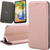Hoesje geschikt voor Samsung Galaxy A04s / A13 5G - Book Case Leer ThinShield Roségoud