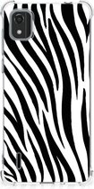 Hoesje Nokia C2 2nd Edition GSM Hoesje met doorzichtige rand Zebra