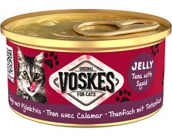 Voskes Kattenvoer Nat Tonijn met Pijlinktvis 85gr