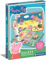 Clementoni - Peppa Pig Quizzy - Educatief Spel - Met Wonderpen - 200 Educatieve Quizzen - 3- 6 jaar