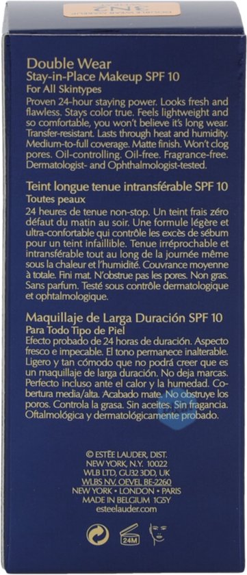 Estée Lauder Double Wear Stay-in-Place Foundation - 3N2 Wheat - Met SPF 10 - Estée Lauder