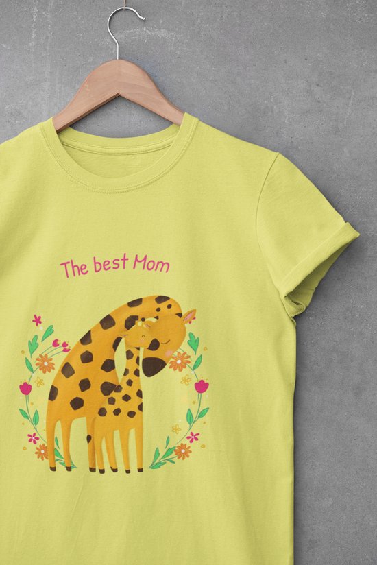 Shirt - The best mom - Wurban Wear | Grappig shirt | Beste moeder | Unisex tshirt | Moederdag | Dieren | Wit