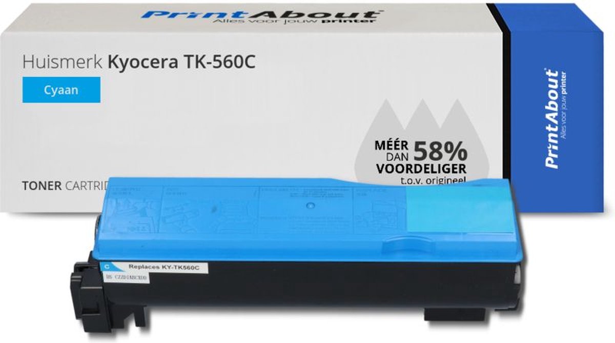 Kyocera TK-560C toner cyaan Huismerk