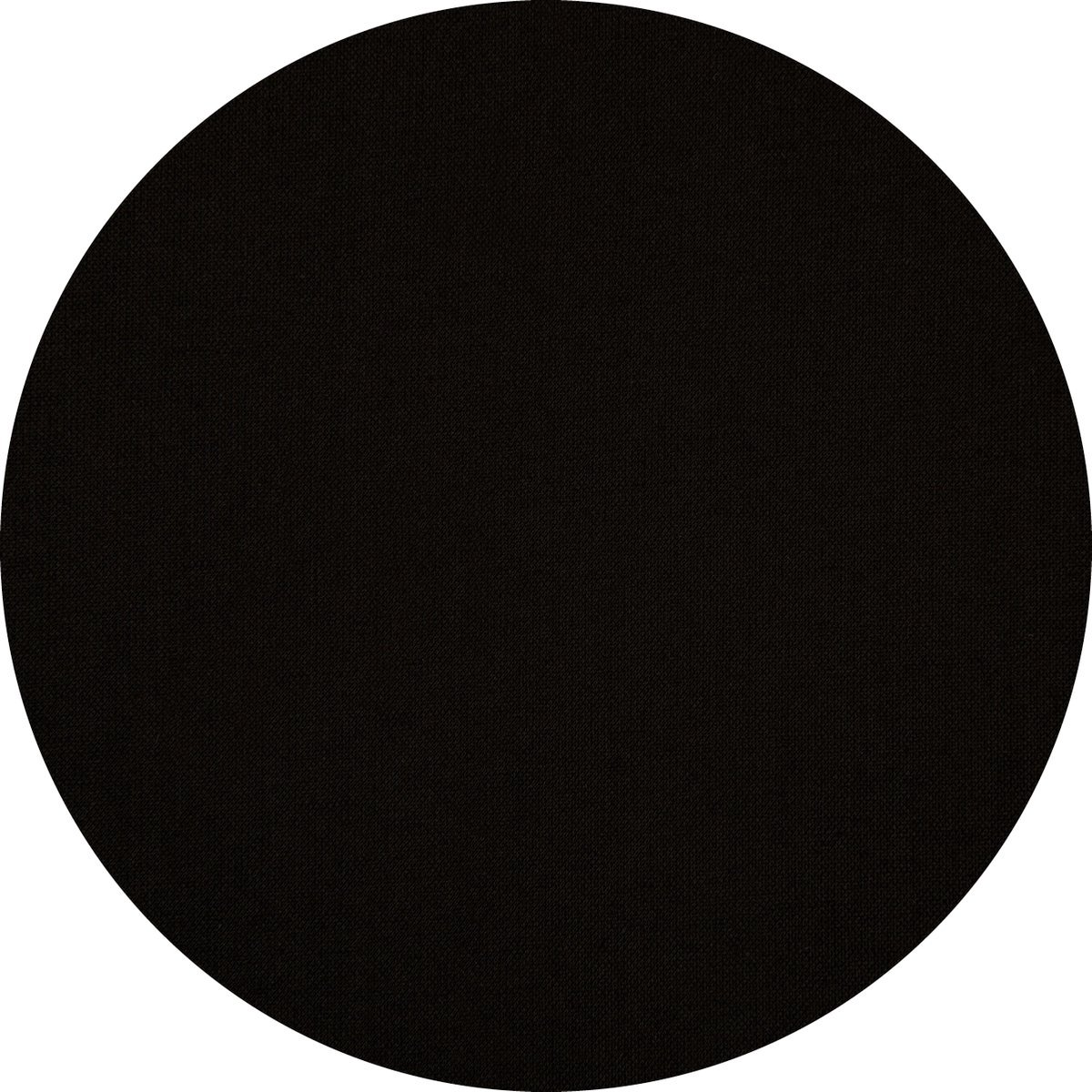 Gecoat tafellinnen/tafelkleed - Afwasbaar - op koker geleverd - Diameter 180cm rond - Effen zwart