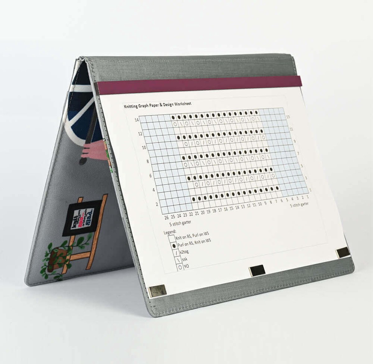 KnitPro Passion Patroonhouder 26.5x18cm - Letsknit