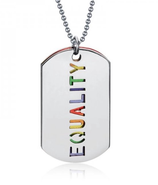 LGBT ketting| Pride | LGBTQ Regenboog 2| Liefde / Vriendschap\ Family | Equality | Stainless Steel | Trendy Sieraad Cadeau