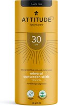 Attitude - Mineral Sunscreen SPF30 Tropical Plastic Free - 85gr.